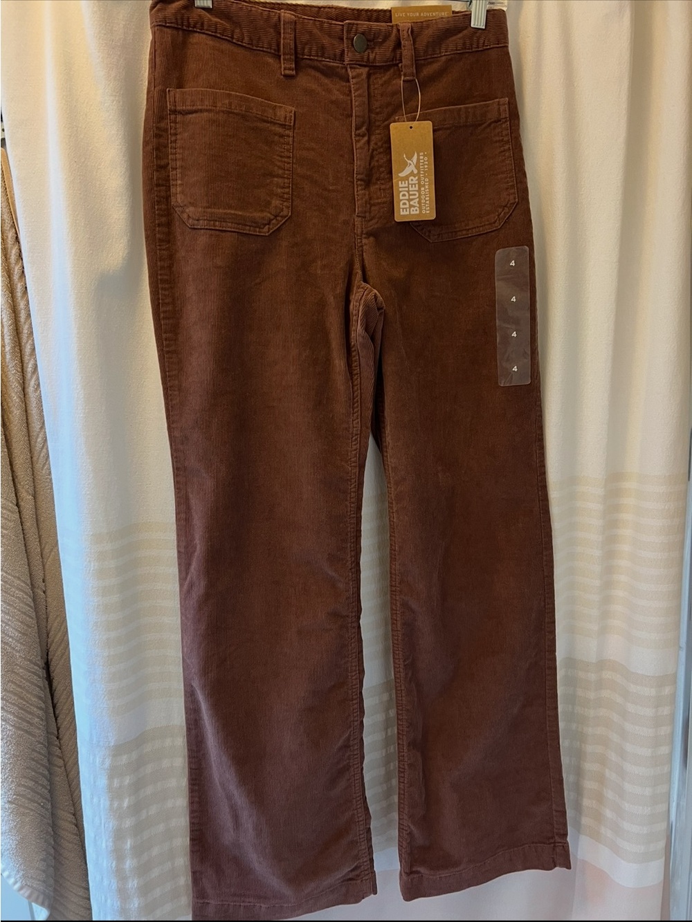 Bauer Brown Corduroy Wide-Leg Jeans